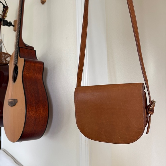 Vagabond Handbags - Vagabond Mels Brown Leather Crossbody Saddle Bag